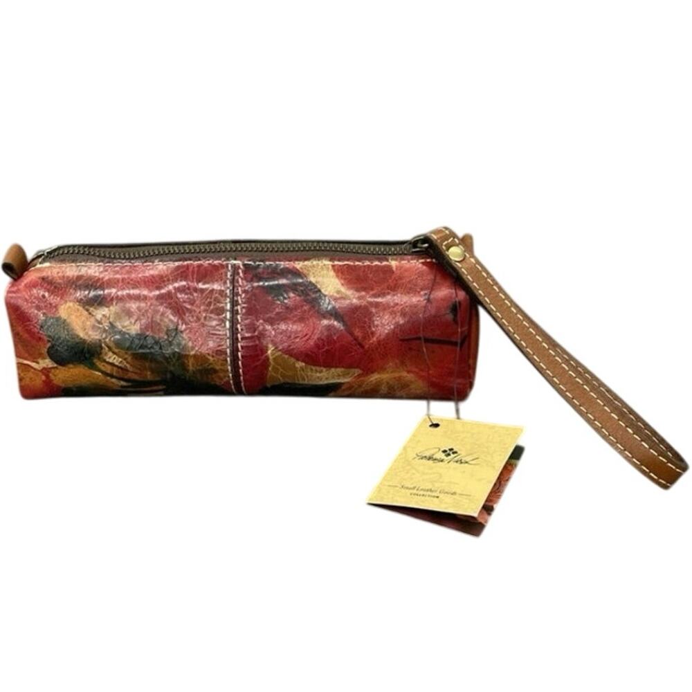 Patricia Nash Brown Leather Wristlet